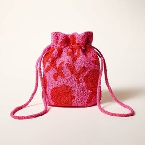 Kate Spade New York x Target Beaded Classic Rose Drawstring Bucket Bag -